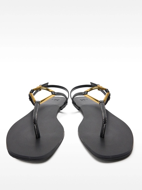 Женские черные босоножки Parfois артикул 231819 _BK SS2025 Фото ракурс 4 - Женские черные босоножки Parfois артикул 231819 _BK SS2025