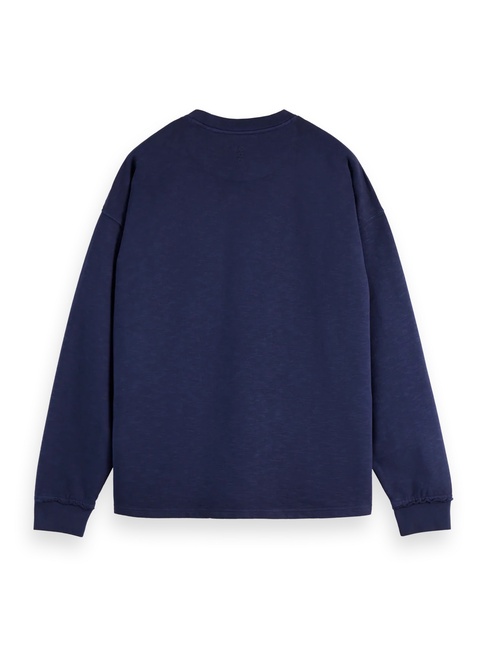 Фото ракурс 6 - Чоловічий синій світшот SCOTCH & SODA артикул 181277 411 FW2025