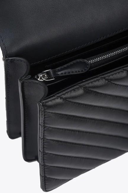 Жіноча чорна сумка Pinko артикул 100941-A0GK Z99O FW2025 Фото ракурс 4 - Жіноча чорна сумка Pinko артикул 100941-A0GK Z99O FW2025