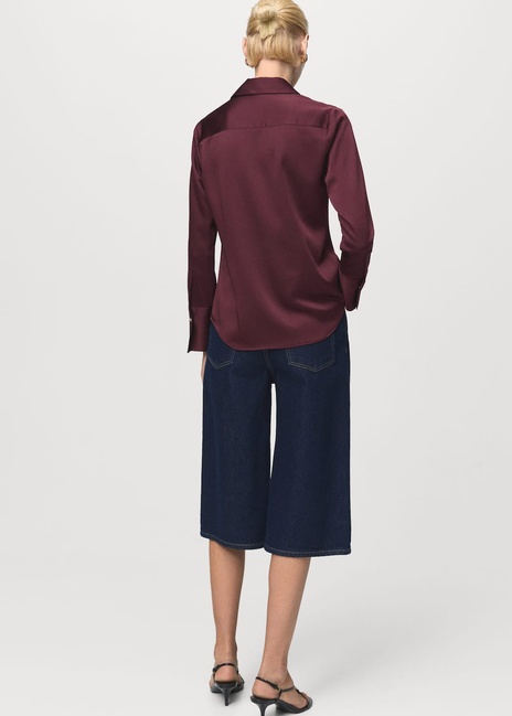 Жіноча бордова сорочка Mango артикул 17075801 78 1 season Фото ракурс 2 - Жіноча бордова сорочка Mango артикул 17075801 78 1 season