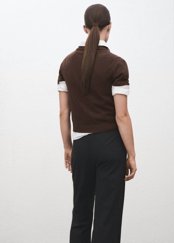 Фото ракурс 2 - Жіночий коричневий джемпер Mango артикул 17007821 32 1 season