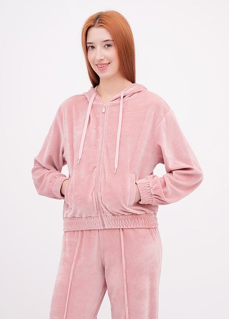 Жіноча рожева олімпійка EQUILIBRI артикул W291 042 100 Powder FW2025 Фото ракурс 1 - Жіноча рожева олімпійка EQUILIBRI артикул W291 042 100 Powder FW2025