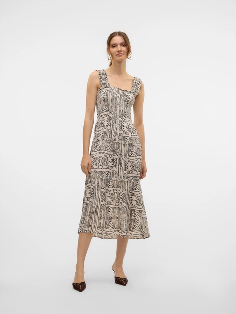 Фото ракурс 4 - Жіноча бежева сукня Vero Moda артикул 10282481 Oatmeal SS2025