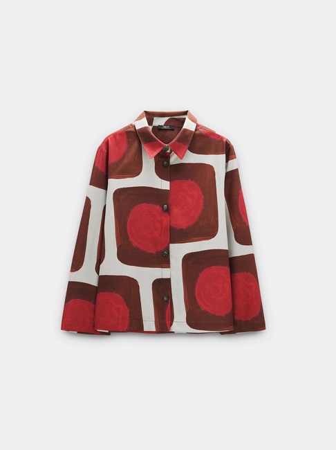 Жіноча різнокольорова сорочка Parfois артикул 241361 _BM FW2025 Фото ракурс 5 - Жіноча різнокольорова сорочка Parfois артикул 241361 _BM FW2025