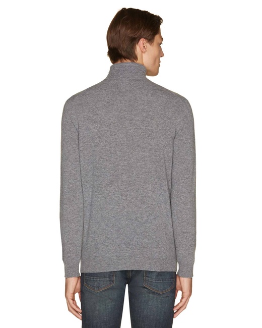 Фото ракурс 2 - Мужская серая водолазка Benetton артикул 1002U2180 507 25A