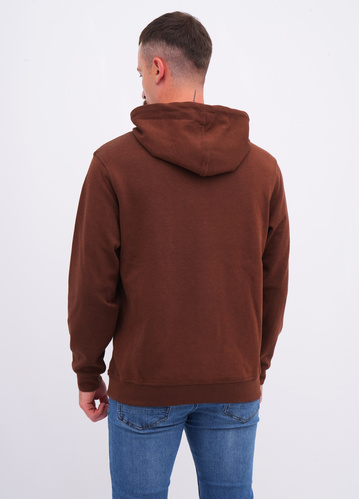 Фото ракурс 2 - Чоловіче коричневe худі EQUILIBRI артикул M232 001 000 Brown FW2025