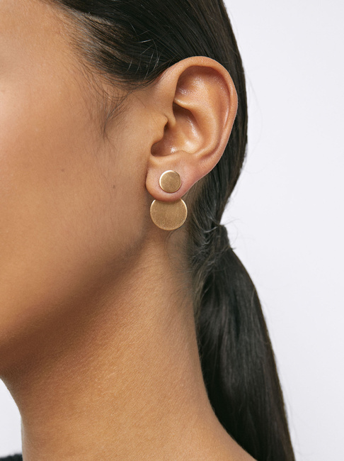 Фото ракурс 5 - Жіночі золоті сережки Parfois артикул 160153 _GD FW2025