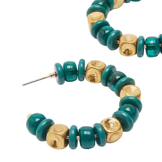 Фото ракурс 2 - Женские зеленые серьги Parfois артикул 238672 _GN FW2025