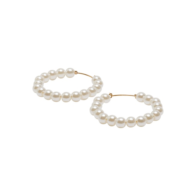 Женские белые серьги Parfois артикул 239457 _PE FW2025 Фото ракурс 2 - Женские белые серьги Parfois артикул 239457 _PE FW2025