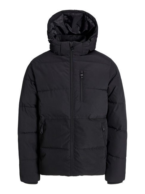 Чоловіча чорна куртка Jack & Jones артикул 12278792 Black FW2025 Фото ракурс 3 - Чоловіча чорна куртка Jack & Jones артикул 12278792 Black FW2025