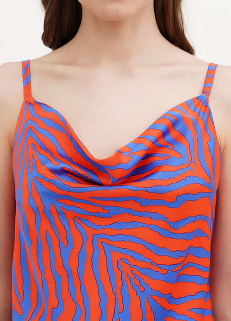 Фото ракурс 4 - Жіночий помаранчевий топ EQUILIBRI артикул W491 032 102 Orange SS2025