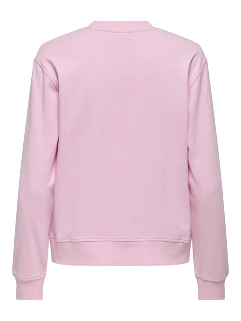 Женский розовый свитшот Only артикул 15353417 Chalk Pink FW2025 Фото ракурс 4 - Женский розовый свитшот Only артикул 15353417 Chalk Pink FW2025