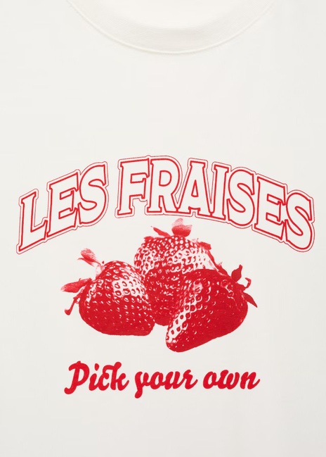 Женская молочная футболка Mango артикул 17012909 74 1 season Фото ракурс 5 - Женская молочная футболка Mango артикул 17012909 74 1 season