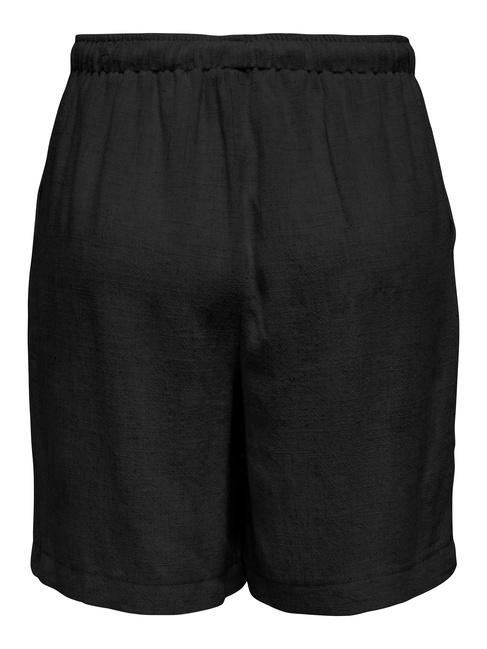 Жіночі чорні шорти Only артикул 15333032 Black SS2025 Фото ракурс 4 - Жіночі чорні шорти Only артикул 15333032 Black SS2025