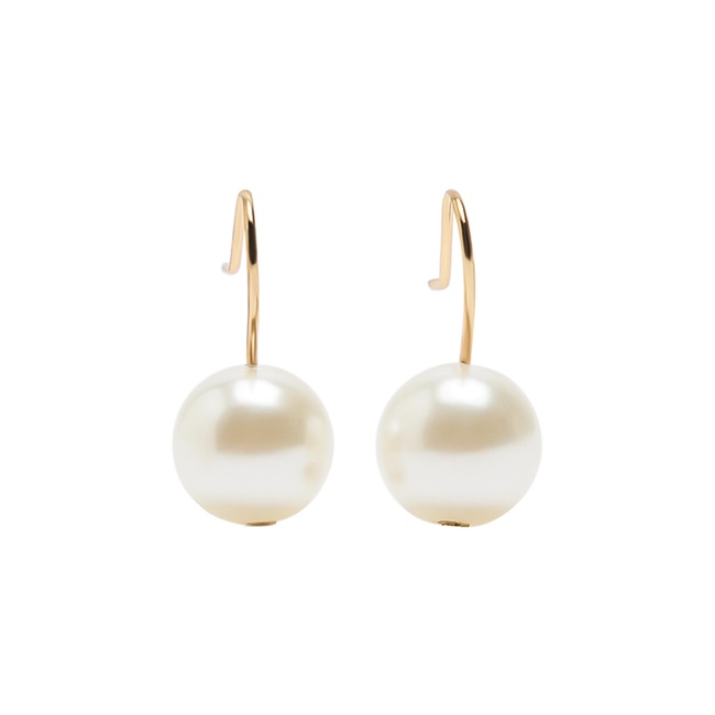 Женские белые серьги Parfois артикул 239401 _PE FW2025 Фото ракурс 1 - Женские белые серьги Parfois артикул 239401 _PE FW2025