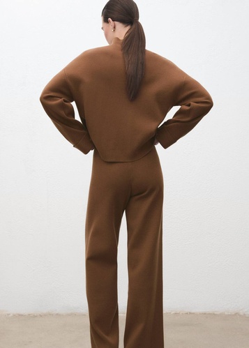 Фото ракурс 2 - Жіночий коричневий джемпер Mango артикул 17068639 17 1 season