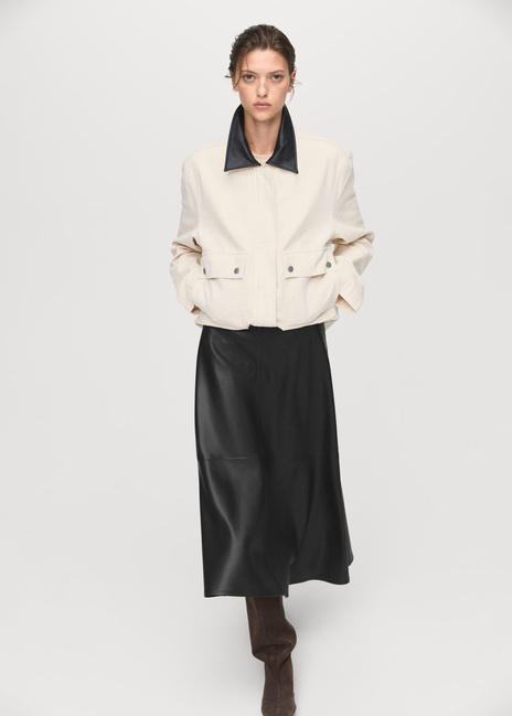 Фото ракурс 5 - Жіноча чорна спiдниця Mango артикул 17056723 99 1 season