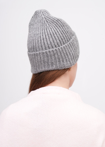 Фото ракурс 2 - Жіноча сіра шапка EQUILIBRI артикул W881 001 001 Grey FW2025