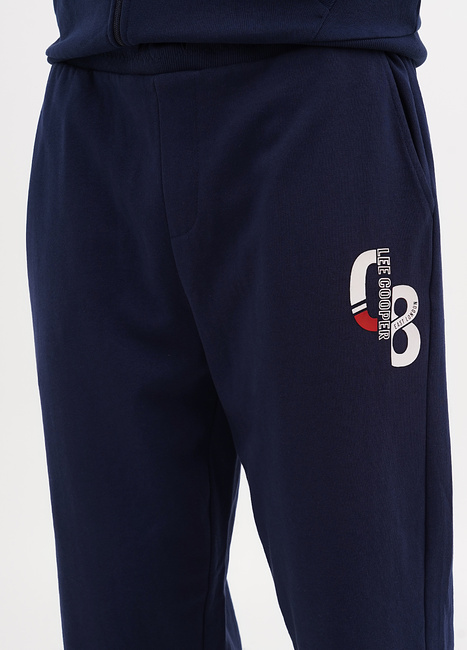 Фото ракурс 4 - Чоловіче синє худі Lee Cooper  артикул LCM244-3007 NAVY FW2024