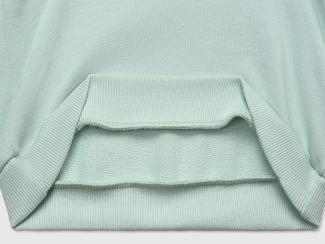 Зелений світшот для дівчаток Benetton артикул 3J70G10HX.P 0H4 25P Фото ракурс 2 - Зелений світшот для дівчаток Benetton артикул 3J70G10HX.P 0H4 25P