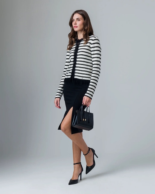 Фото ракурс 3 - Женская черная юбка Piazza Italia артикул 32602 Black SS2025