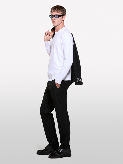 Фото ракурс 6 - Мужской белый реглан Benetton артикул 3B7SS1045 101 24A