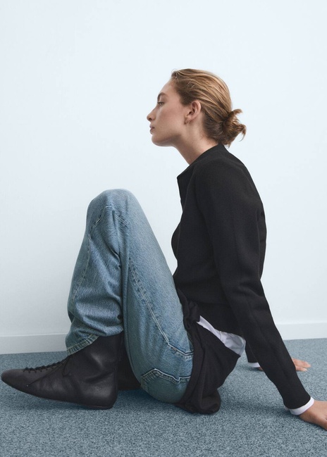 Жіночі сині джинси Mango артикул 17034103 TM 1 season Фото ракурс 5 - Жіночі сині джинси Mango артикул 17034103 TM 1 season