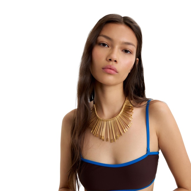 Фото ракурс 4 - Жіноче золотe намисто Parfois артикул 237742 _GD FW2025