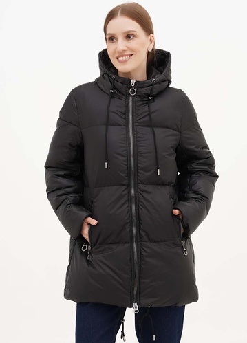 Фото ракурс 1 - Женская чёрная куртка EQUILIBRI артикул NV Jacket Zax Black FW2024