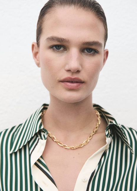 Фото ракурс 4 - Жіноча зелена сорочка Mango артикул 17087805 43 1 season