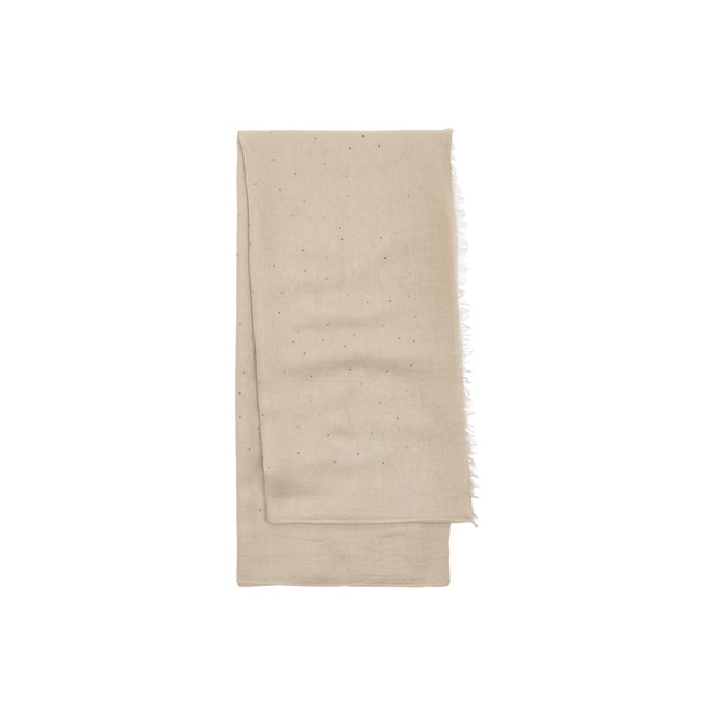 Женский бежевый шарф Parfois артикул 241384 _BG FW2025 Фото ракурс 1 - Женский бежевый шарф Parfois артикул 241384 _BG FW2025