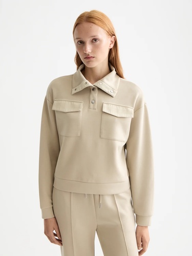 Фото ракурс 1 - Жіночий бежевий светр SCOTCH & SODA артикул U9E00868T U292 FW2025