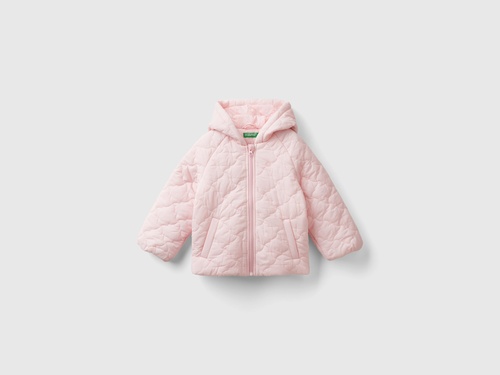 Фото ракурс 1 - Рожева куртка Benetton для дівчаток артикул 2MJAGN031.P 0G0 24A