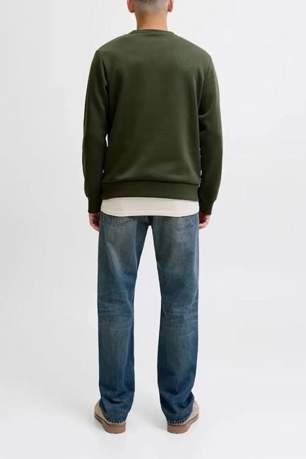 Фото ракурс 2 - Мужской зеленый свитшот Jack & Jones артикул 12278601 Duffel Bag FW2025