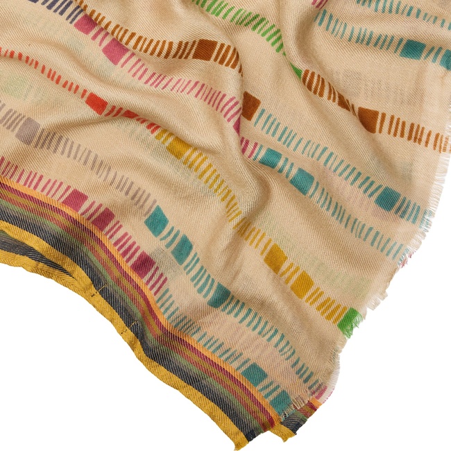 Фото ракурс 3 - Жіночий бежевий шарф Parfois артикул 240473 _BM FW2025