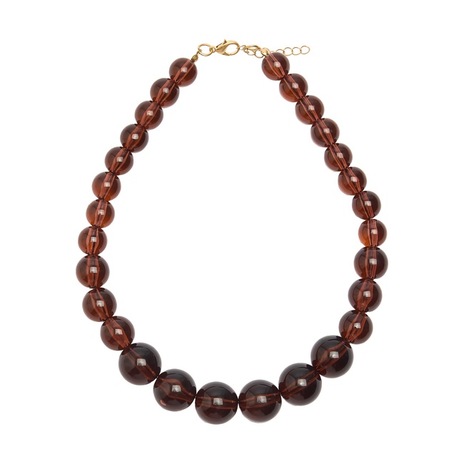 Женское коричневое ожерелье Parfois артикул 239708 _BN FW2025 Фото ракурс 1 - Женское коричневое ожерелье Parfois артикул 239708 _BN FW2025