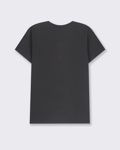 Фото ракурс 2 - Жіноча чорна футболка Piazza Italia артикул 62225 Black FW2025