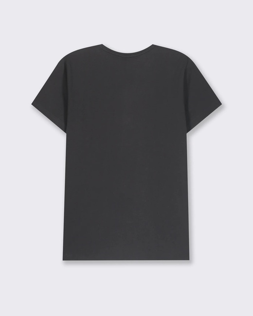 Фото ракурс 2 - Жіноча чорна футболка Piazza Italia артикул 62225 Black FW2025