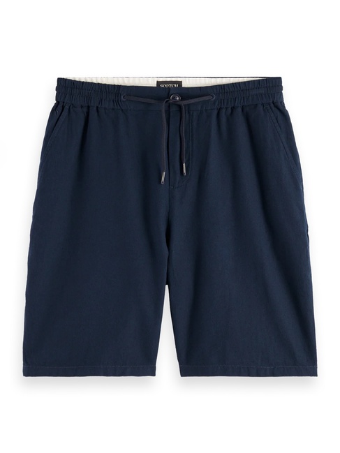 Мужские синие шорты SCOTCH & SODA артикул 180322 401 SS2025 Фото ракурс 4 - Мужские синие шорты SCOTCH & SODA артикул 180322 401 SS2025