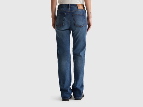 Фото ракурс 2 - Жіночі сині джинси Benetton артикул 4IMHDE00J 901 25A