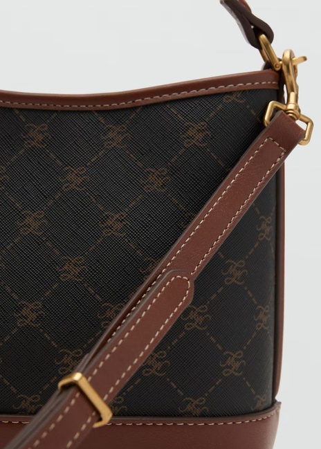 Фото ракурс 3 - Женская коричневая сумка Mango артикул 17042925 30 1 season