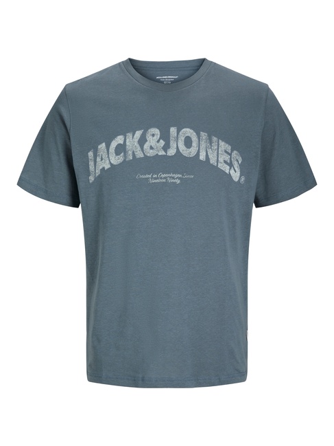 Фото ракурс 3 - Чоловіча блакитна футболка Jack & Jones артикул 12276962 Stormy Weather SS2025
