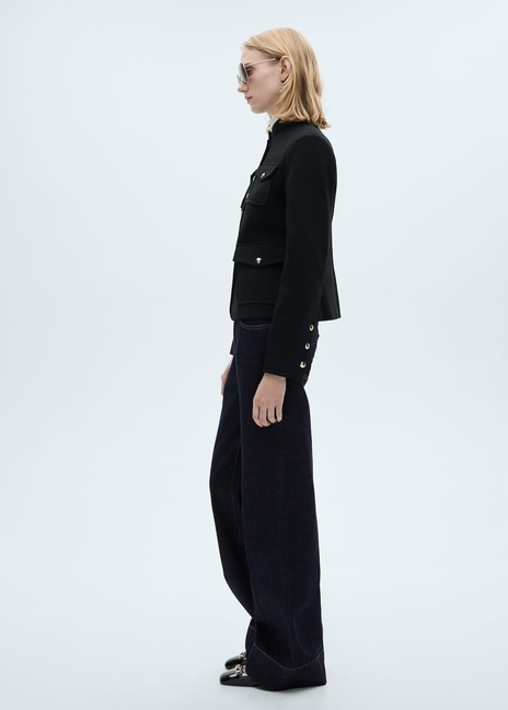 Женские синие джинсы Mango артикул 87030428 TS 8 season Фото ракурс 4 - Женские синие джинсы Mango артикул 87030428 TS 8 season