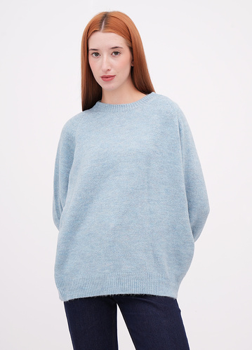 Фото ракурс 1 - Жіночий синій светр EQUILIBRI артикул W342 059 000 Blue FW2025