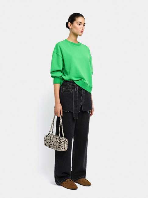 Фото ракурс 6 - Жіночий зелений світшот Parfois артикул 238436 _GN FW2025