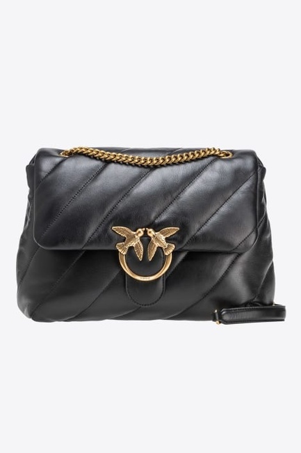 Женская черная сумка Pinko артикул 100037-A0F2 Z99Q FW2025 Фото ракурс 1 - Женская черная сумка Pinko артикул 100037-A0F2 Z99Q FW2025