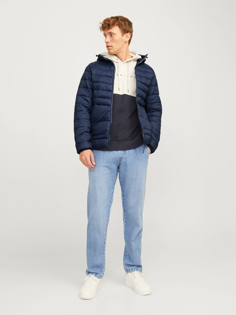 Фото ракурс 3 - Мужская синяя куртка Jack & Jones артикул 12258441 Navy Blazer FW2024