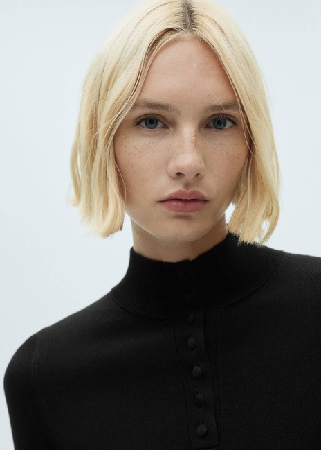 Фото ракурс 4 - Женский черный джемпер Mango артикул 77058268 99 7 season