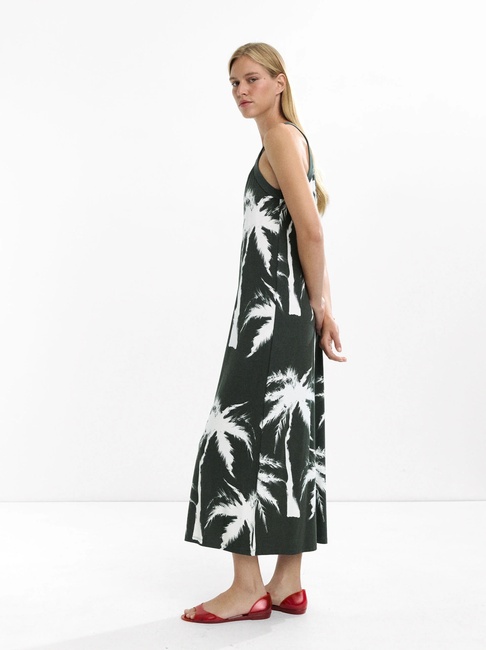 Женское зеленое платье Parfois артикул 234250 _BM FW2025 Фото ракурс 3 - Женское зеленое платье Parfois артикул 234250 _BM FW2025