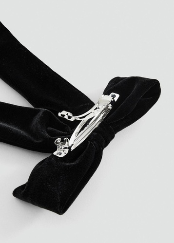 Фото ракурс 2 - Жіноча чорна заколка Mango артикул 17058290 99 1 season